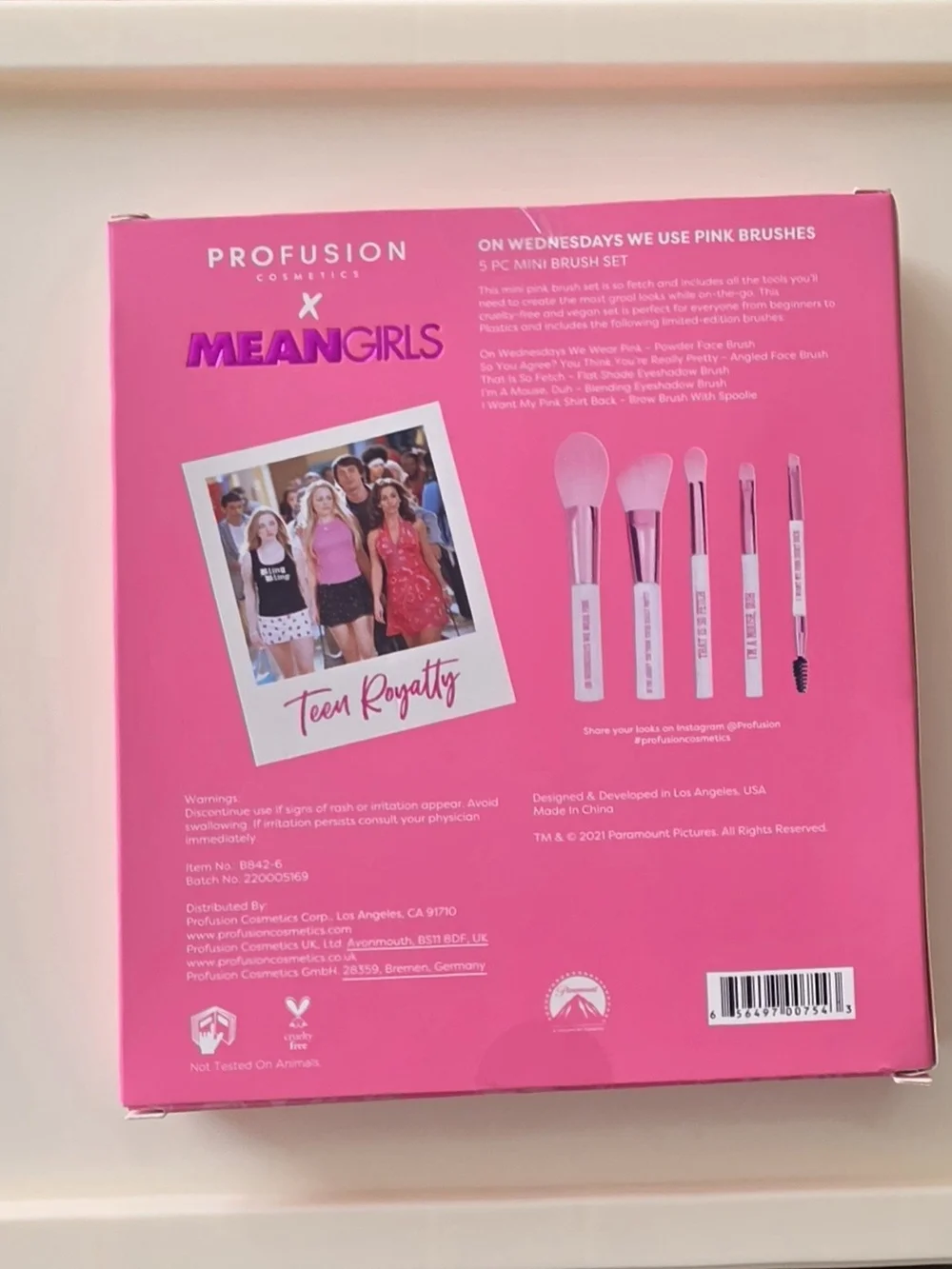 NIB Profusion x Mean Girls Makeup Collection Bundle 5 Piece Limited Edition